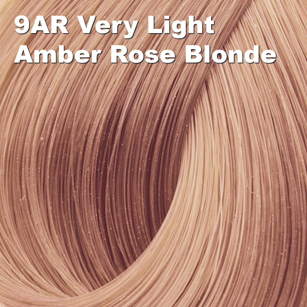 THc Hair Rose Gold Color 9AR Very Light Amber Rose Blonde
