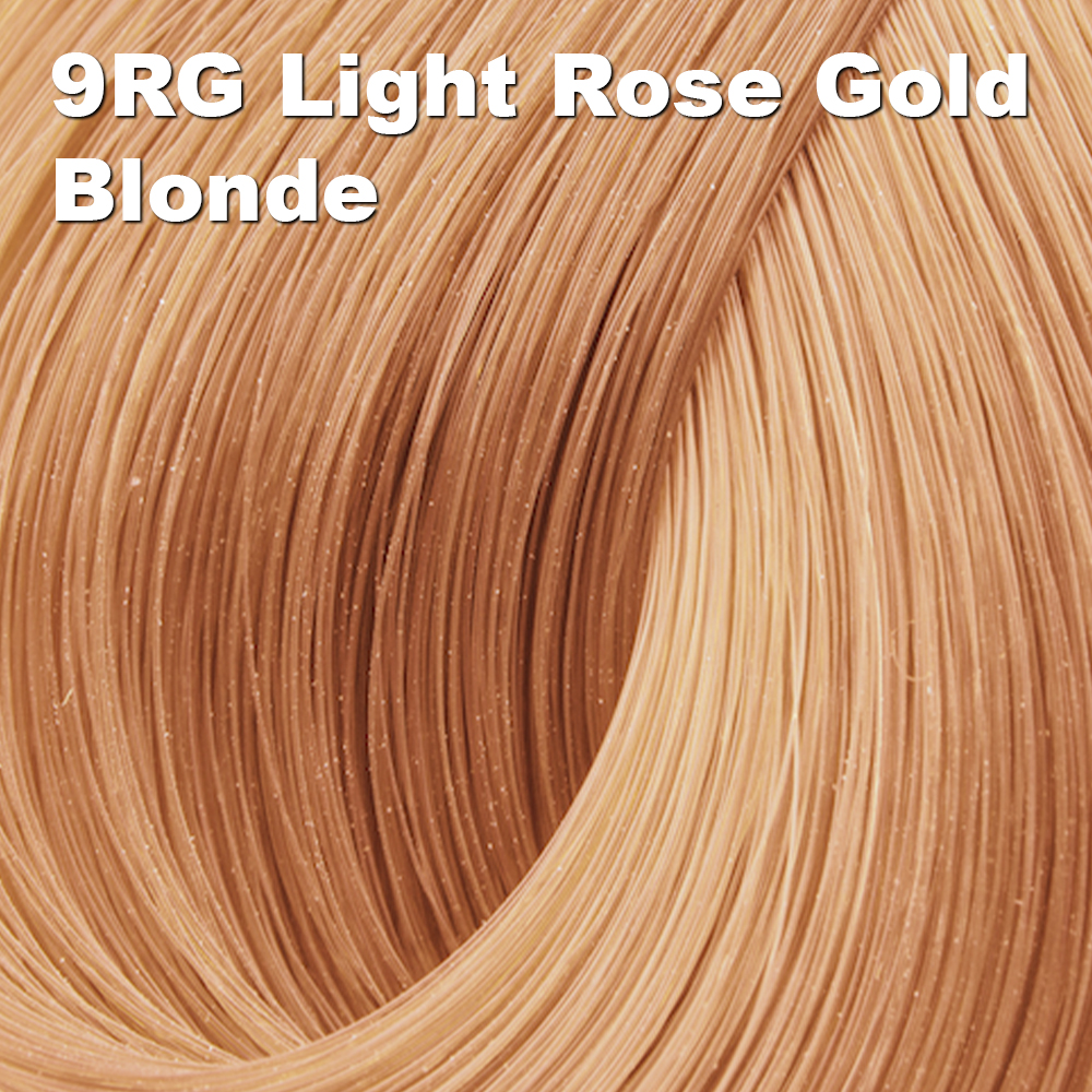 THc Hair Rose Gold Color 9RG Light Rose Gold Blonde
